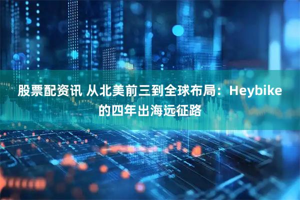 股票配资讯 从北美前三到全球布局：Heybike的四年出海远征路